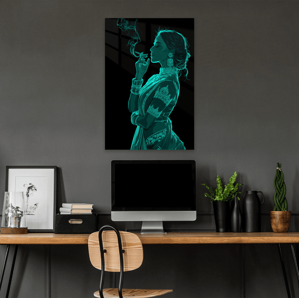 Desi Neon- Neon Smoking Lady