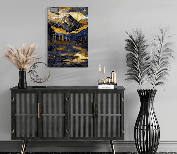 Mountain- Stained Glass Style