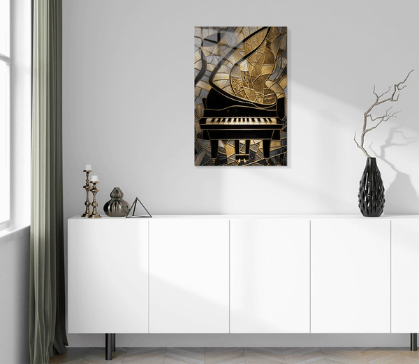 Piano- Stained Glass Style
