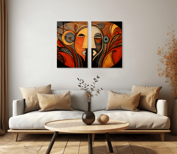 Duality Abstract African Art Set