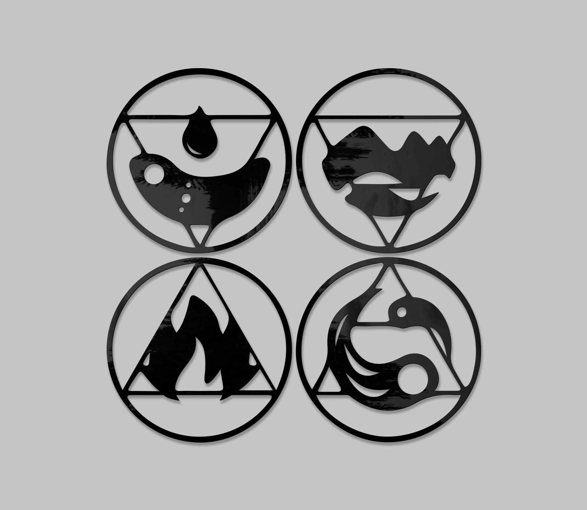 Natural elements black aesthetics