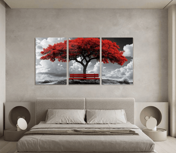 Red Tree with Branches Set