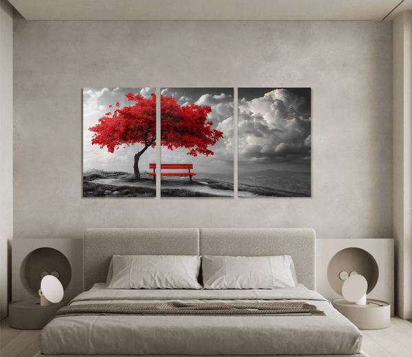 Red Tree with Branches Set Variant 2