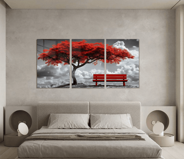 Red Tree with Branches Set Variant 3